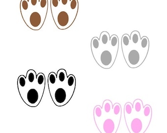 Bunny footprint Etsy graphic relating to Printable Easter Bunny Footprints named Bunny footprint Etsy